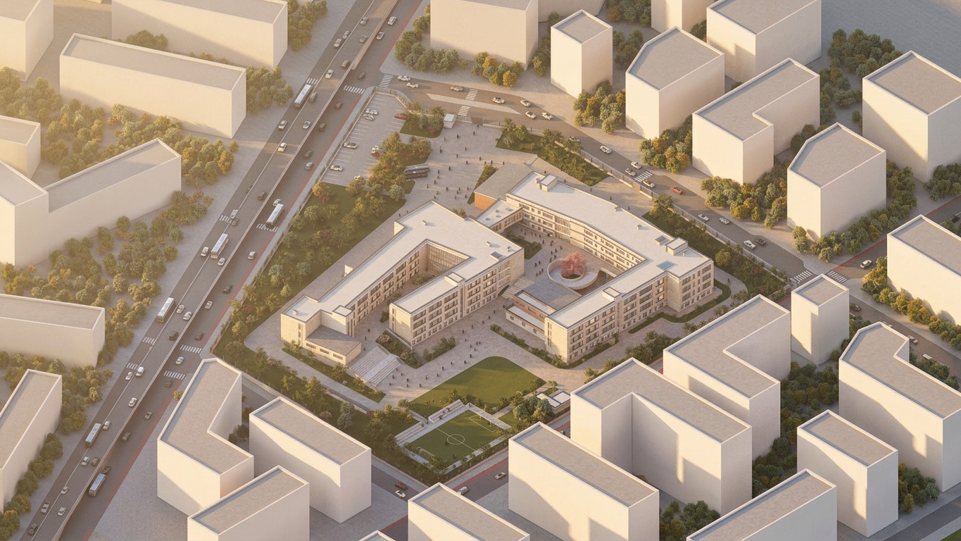 School for 2,000 Students